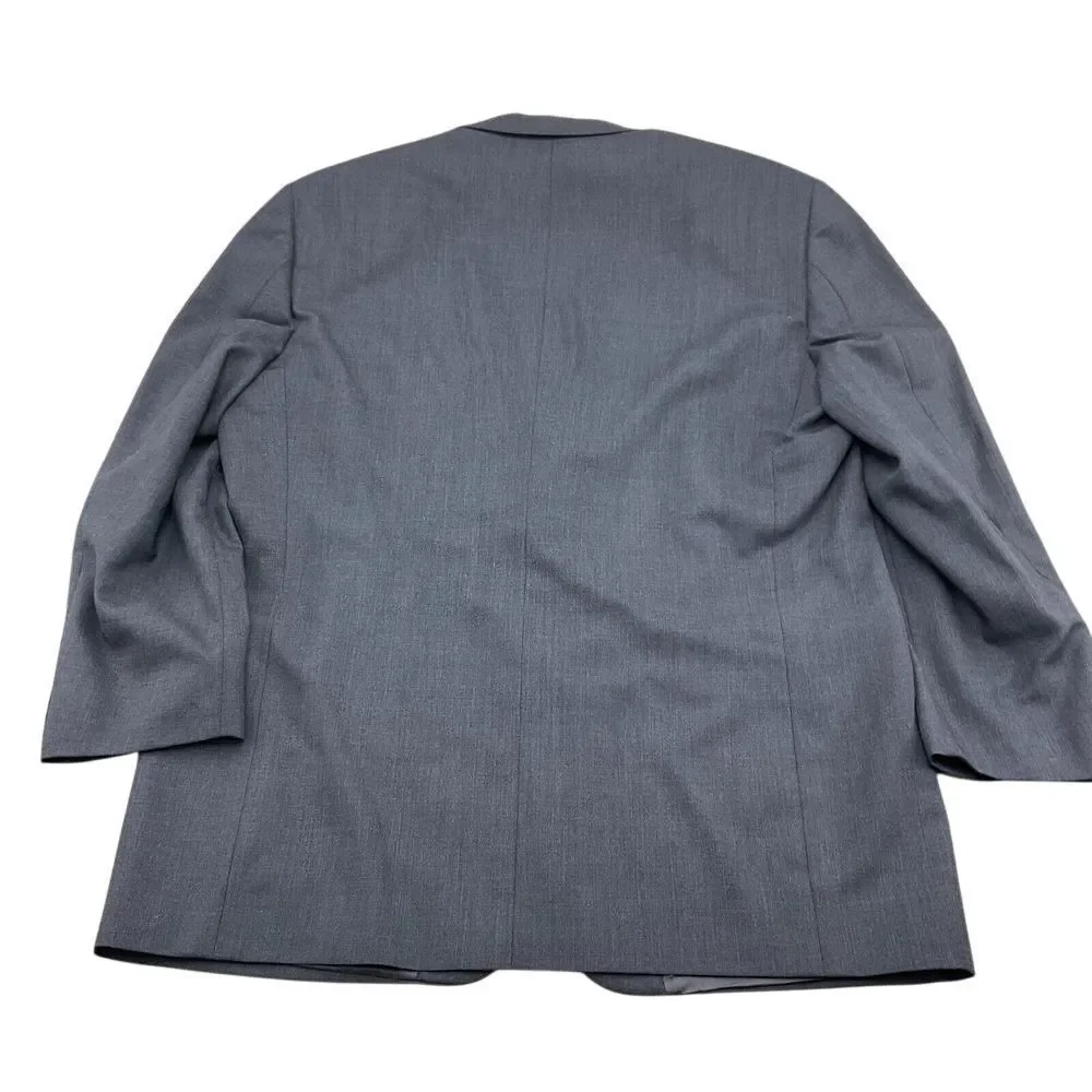 Pronto Uomo‎ Italian Lessona Natural Stretch Gray Wool Blazer Sport Coat